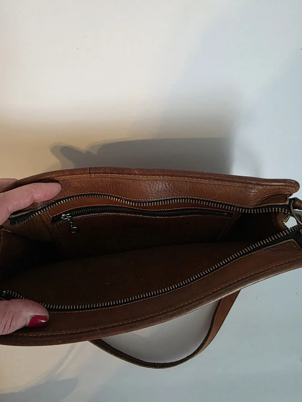 Vintage Coach Swagger bag In Tan
